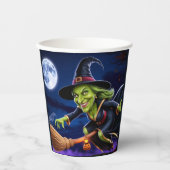 ハロウィーン/ウィッチ紙カップ 紙コップ (正面)