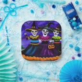 ハロウィーン – ウィッチ2 ペーパープレート (パーティー)