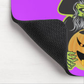 ハロウィーン ウィッチ スカル マウスパッド (コーナー)
