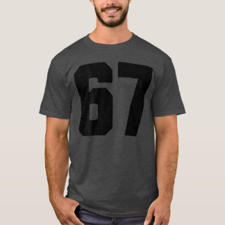 ハロウィーン ウイルス性インターネットミーム 67 スポーツジャージ番号 Tシャツ