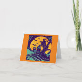 ハロウィーン – ウッドカットスタイル2 カード (正面)