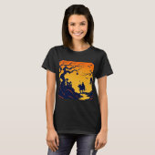 ハロウィーン – ウッドカットスタイル8 Tシャツ (正面フル)