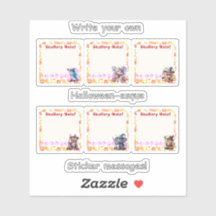 ハロウィーン – エスク4" x 4"カットカスタムビニールステッカー