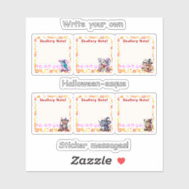 ハロウィーン – エスク4" x 4"カットカスタムビニールステッカー シール