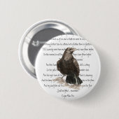 ハロウィーン、エドガー・アレン・ポー、レイブン、ネバーモア 缶バッジ (正面&裏面)