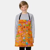 ハロウィーン エプロン (着用した状態)