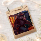 ハロウィーン/オオカミ/秋/秋 フェイバーバッグ (クリップ留めされた状態)