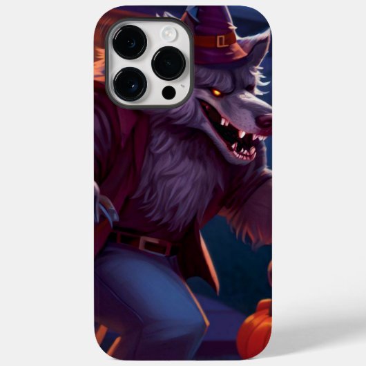 ハロウィーン/オオカミ/秋/秋 Case-Mate iPhoneケース (裏面)