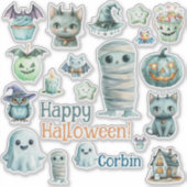 ハロウィーン オリジナル カット ビニール ステッカー シール (正面)
