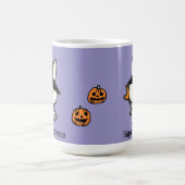 ハロウィーン オーダーメイド ホイッシカル かわいい 魔法使い ウサギ コーヒーマグカップ (中央)