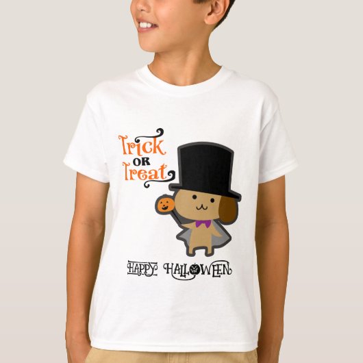 ハロウィーン オーダーメイド ユーモラス かわいい 犬 Tシャツ (正面)