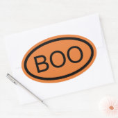 ハロウィーン オーバルステッカー Boo 楕円形シール (封筒)