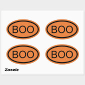 ハロウィーン オーバルステッカー Boo 楕円形シール (シート)