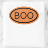 ハロウィーン オーバルステッカー Boo 楕円形シール (バッグ)