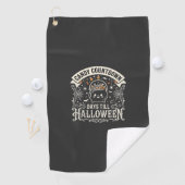 ハロウィーン カウントダウン ベクター デザイン ゴルフタオル (インサイチュ)