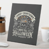 ハロウィーン カウントダウン ベクター デザイン 台座サイン (インサイチュ)