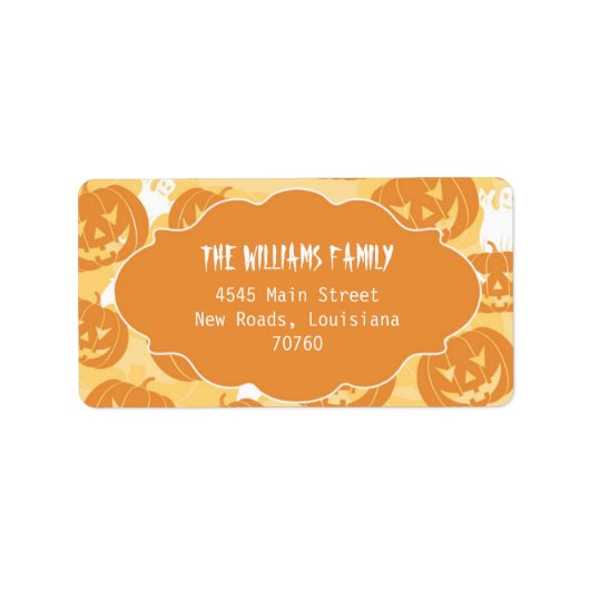 ハロウィーン・カボチャ最高のン(Today's Award) ラベル (正面)