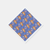 ハロウィーン、カボチャ、スカル、こうもりナプキン スタンダードカクテルナプキン (角)