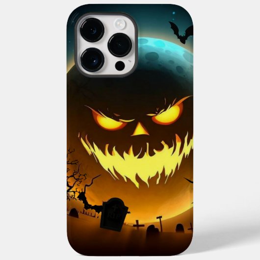 ハロウィーン/カボチャ/月/秋 Case-Mate iPhoneケース (裏面)