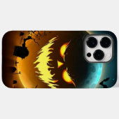 ハロウィーン/カボチャ/月/秋 Case-Mate iPhoneケース (裏面 (横))