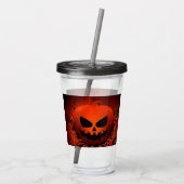 ハロウィーン/カボチャ/秋/秋 アクリルタンブラー (裏面)