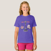 ハロウィーン カートゥーン ドクロ Tシャツ (正面フル)