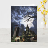 ハロウィーン カード (黄色い花)