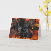 ハロウィーン カード (黄色い花)