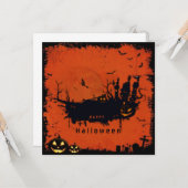 ハロウィーン カード (正面/裏面インサイチュ)