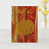 ハロウィーン カード (黄色い花)