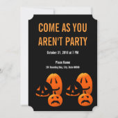 ハロウィーン·カ来ボチン·アン·ノット·アン·パーティー招待状 招待状 (正面)