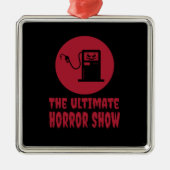 ハロウィーン – ガソリンスタンドでの究極のホラーショー メタルオーナメント (正面)