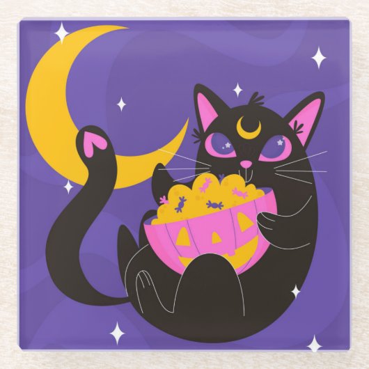 ハロウィーン ガラスコースター (正面)