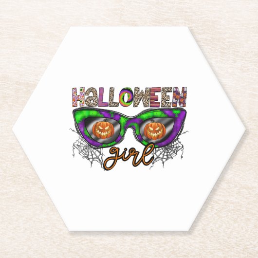 ハロウィーン ガール ペーパーコースター (正面)