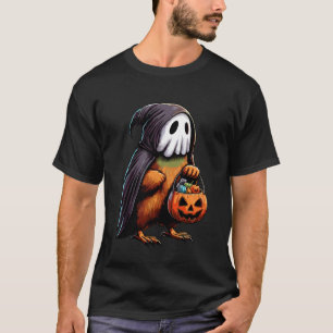 ハロウィーン キウイ 鳥 おばけ スイーツ入れ 6 Tシャツ