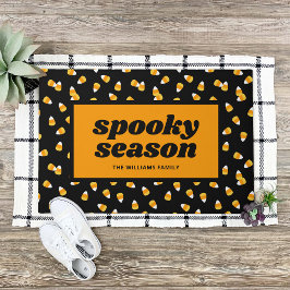 ハロウィーン キャンディコーン スプーキーシーズン ドアマット
