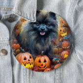 ハロウィーン キースホンド かぼちゃ 怖い 缶バッジ (インサイチュ)