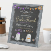 ハロウィーン・グールまたはブー・イ・ジェンダーが明らかにする 台座サイン (インサイチュ)