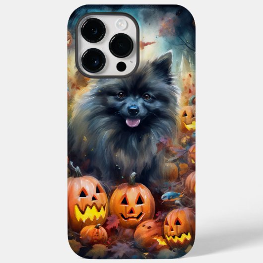ハロウィーン・ケースホンドとカボチャの怖いデザイン Case-Mate iPhoneケース (裏面)