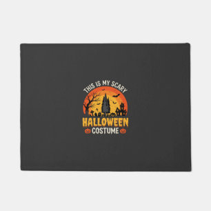 ハロウィーン コスチューム ヴィンテージ サンセット デザイン 1 ドアマット