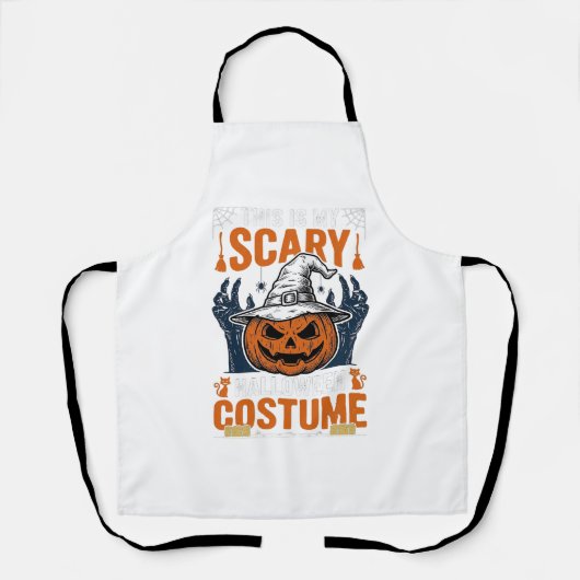 ハロウィーン コスプレ かぼちゃ 魔女 帽子 Tシャツ_1 エプロン (正面)