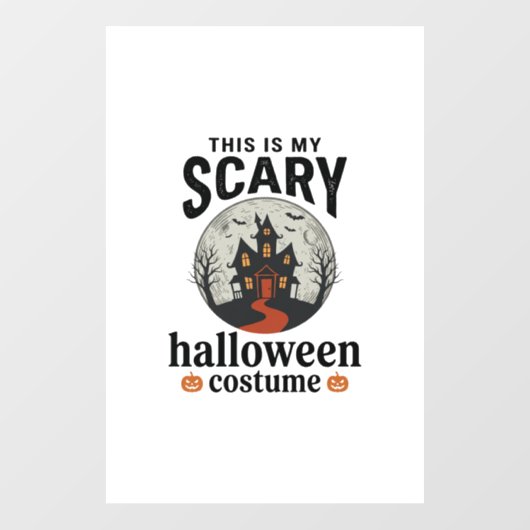 ハロウィーン コスプレ 怖い お化け屋敷 ベクター デザイン ウィンドウサイン (シート)