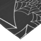 ハロウィーン ゴシック クモの巣 黒 テーブルクロス (アングル)