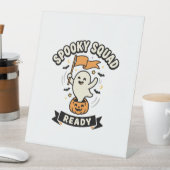 ハロウィーン・ゴースト・スカッド 台座サイン (インサイチュ)