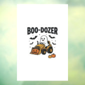 ハロウィーン ゴースト ブルドーザー デザイン_1 ウィンドウサイン (シート3)