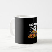 ハロウィーン ゴースト ブルドーザー_1 コーヒーマグカップ (正面左)