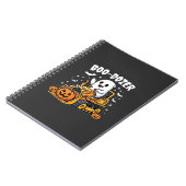 ハロウィーン ゴースト ブルドーザー_1 ノートブック (左側)