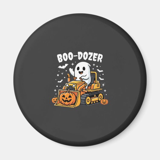 ハロウィーン ゴースト ブルドーザー_1 マグネット (正面)