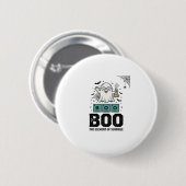 ハロウィーン ゴースト ブー サイエンス おもしろ ヴィンテージ_1 缶バッジ (正面&裏面)