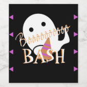 ハロウィーン ゴースト 仮装 パーティー ワインラベル (シングルラベル)